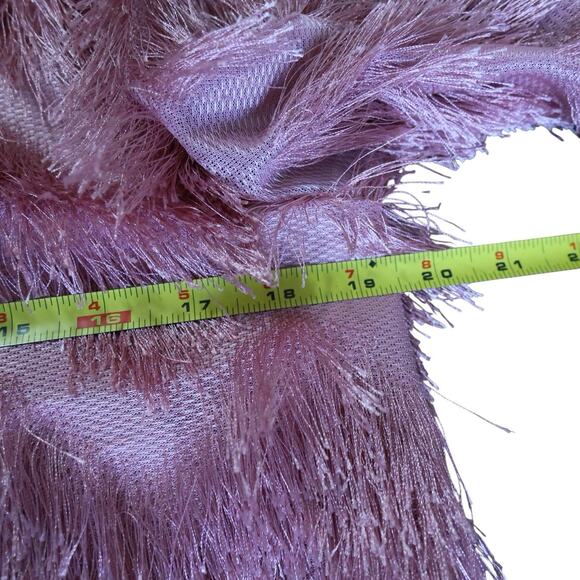 Anthropologie Hutch Fringed Chevron Shift Dress in Rose Size S - Picture 12 of 13